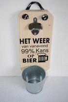 Bieropener - Flesopener - Het weer van vanavond - Cadeau