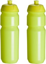 2 x Bouteille d'eau Tacx Shiva - 750 ml - Bouteille jaune fluo