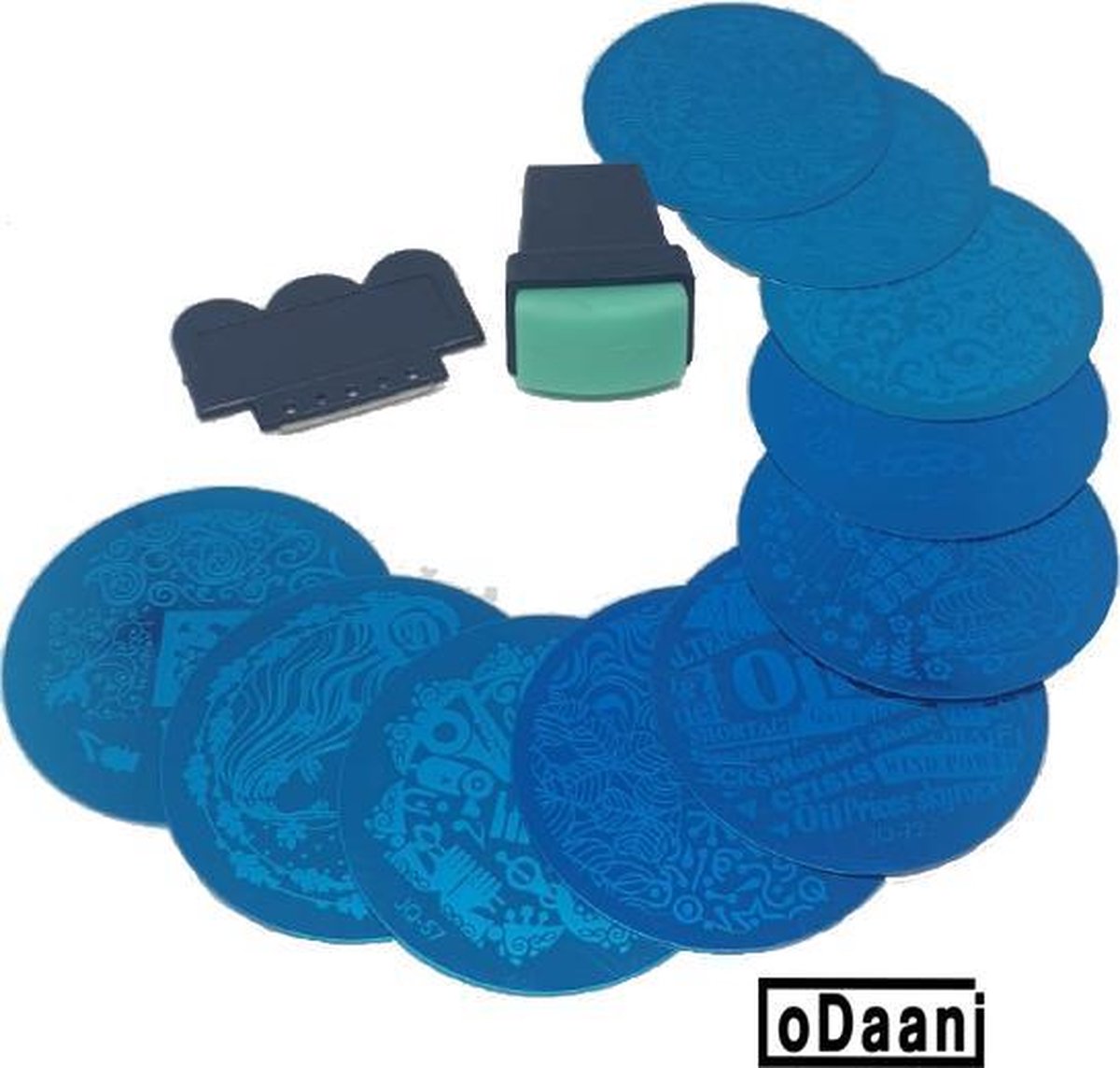 Goedkoopste Nagel Stempel Set Met 10 Plaatjes - Nail Art Stempelplaat & Sjablonen - oDaani