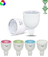 LED GU5.3 Spot - 4W - RGB/Warm wit - WiFi/RF Controlled - RGB