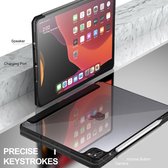 iPad Pro 2020 / 2021 / 2022 Hoes (11 inch) - Transparant - Zwart - Tri-Fold Book Case - Slim - Magnetisch - Geschikt voor Apple - Black