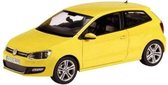 Modelauto Volkswagen Polo Polo GTI Mark 5 geel 1:43 - Speelgoed auto schaalmodel