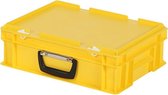 Koffer - Opbergbox - 400x300xH133mm - geel