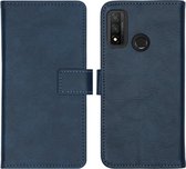 Huawei P Smart (2020) Hoesje met Pasjeshouder - iMoshion Luxe Booktype - Donkerblauw