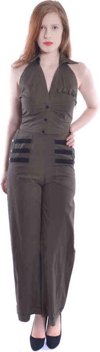 Rockabella - VICTORIA Jumpsuit - S - Groen