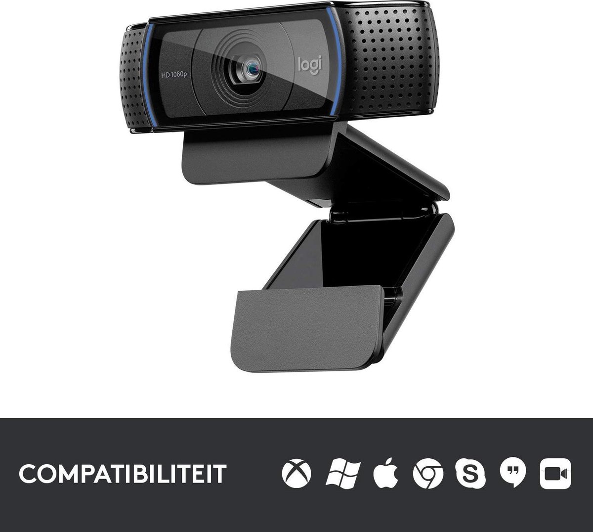Logitech C920 HD Pro Webcam: Full HD 1080p met stereogeluid thumbnail 6