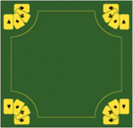 Afbeelding van het spel Buffalo speelkaarten / poker mat kaartkleed 70x70