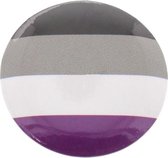 Zac's Alter Ego - Asexual Equality Flag Badge/button - Multicolours