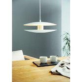 Eglo hanglamp; staal, wit, champagne / Kunststof, wit