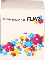 FLWR - Printetiket / 102 x 210 / Wit - geschikt voor Zebra