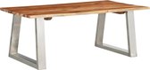 Salontafel -Massief hout-  koffietafel (Incl LW 3D Klok) coffee table woonkamertafel