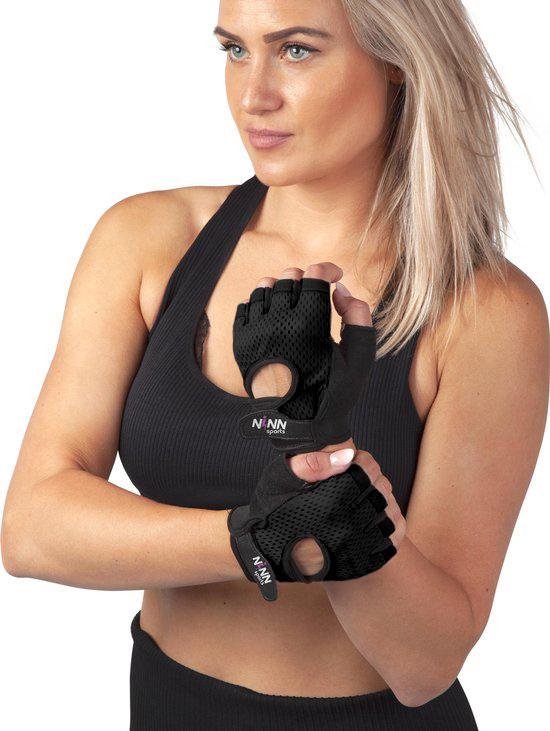 NINN Sports gloves L (Zwart) - fitness handschoenen - Sport handschoenen - Grip Gloves - Fitnesshandschoenen 3 varianten - NINN Sports