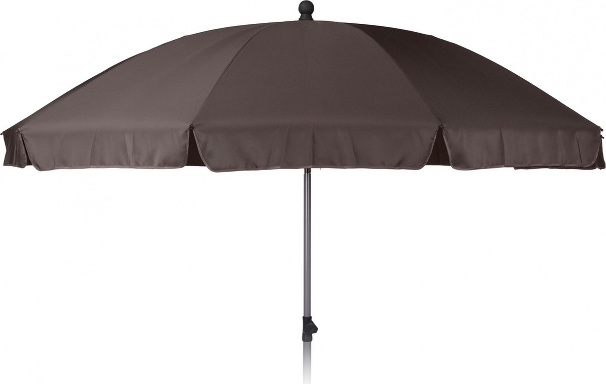 MaxxGarden Tom Strandparasol - 250 Cm - Polyester/aluminium - Taupe/zilver