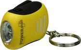 POWERplus Bee Dynamo Oplaadbare 2 LED Zaklamp / Sleutelhanger | kleur:geel