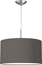 Home Sweet Home hanglamp Bling - verlichtingspendel Tube Deluxe inclusief lampenkap - lampenkap 40/40/22cm - pendel lengte 100 cm - geschikt voor E27 LED lamp - antraciet