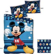 Disney Mickey Mouse Stars - Dekbedovertrek - Eenpersoons - 140 x 200 cm - Blauw