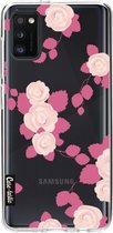 Casetastic Samsung Galaxy A41 (2020) Hoesje - Softcover Hoesje met Design - Pink Roses Print