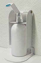 Desinfectie dispenser Navulbaar voor desinfectiemiddel, met handmatige hendelbediening elleboog dispenser