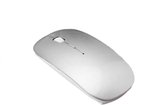 Oplaadbare 'direct connect' draadloze bluetooth muis voor Windows, MacBook, Android, iPad en Telefoon! (Zilver)