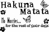 Muursticker Hakuna Matata