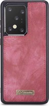 CASEME - Samsung Galaxy S20 Ultra Vintage Wallet Case - Rood
