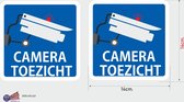 Cameratoezicht sticker set van 2 stuks