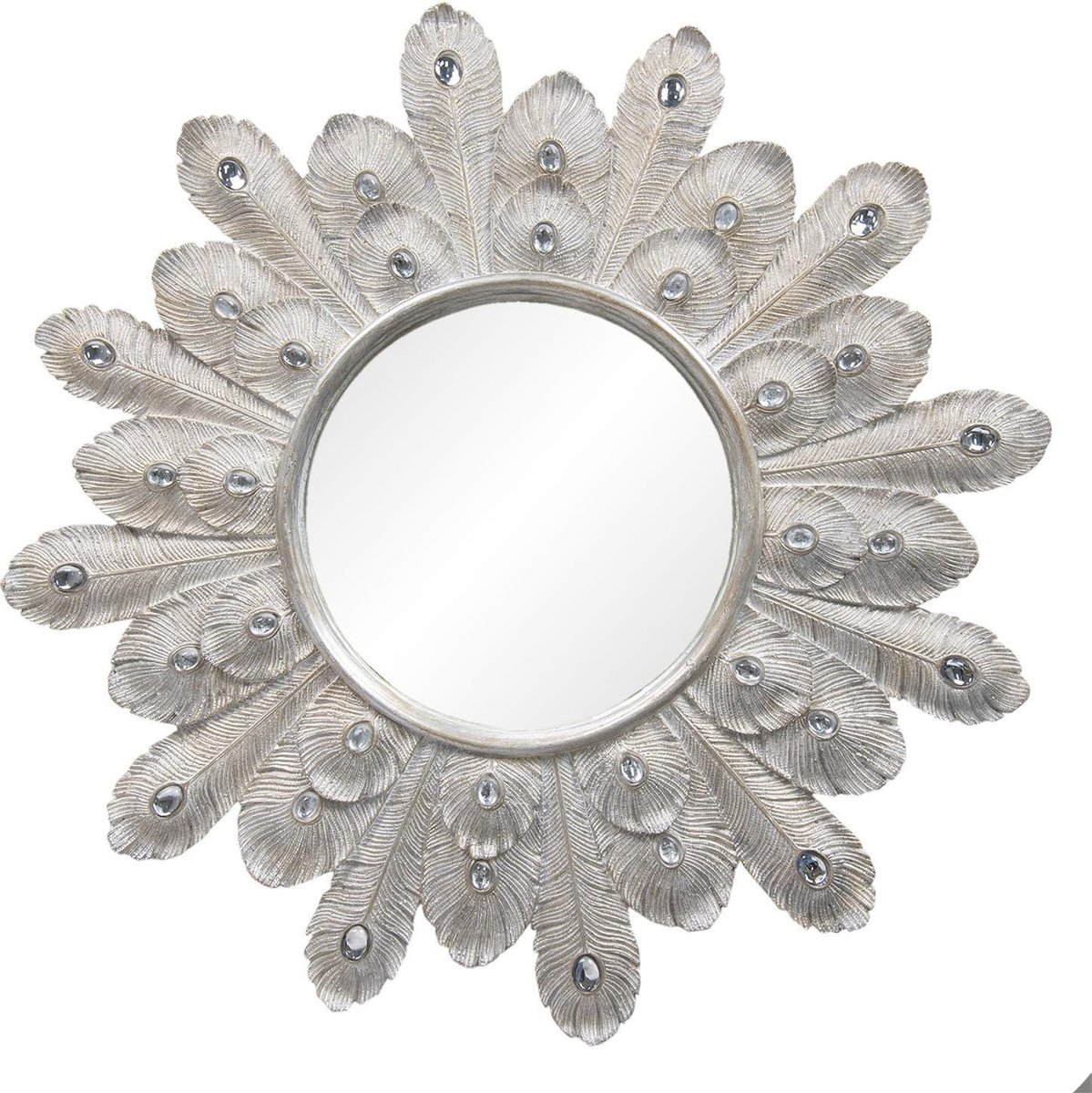 Spiegel Ø 54 cm Grijs IJzer IJsster