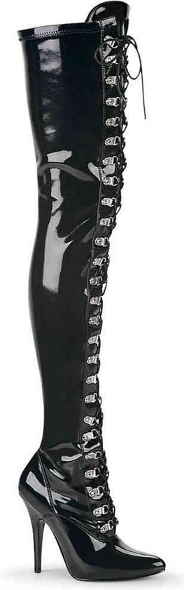 Pleaser Cuissardes -39 Chaussures- SEDUCE-3024 US 9 Noir