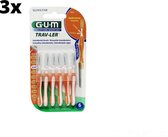 Gum Travler Ragers 0.9mm Oranje - 3 x 6 stuks - Voordeelverpakking