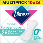 Libresse Pure Sensitive - Regular (Normal) inlegkruisjes -  260 stuks