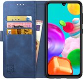 Rosso Element Samsung Galaxy A41 Hoesje Book Cover Blauw