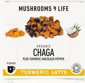 Mushrooms4Life - Chaga Kurkuma Latte - 10 zakjes