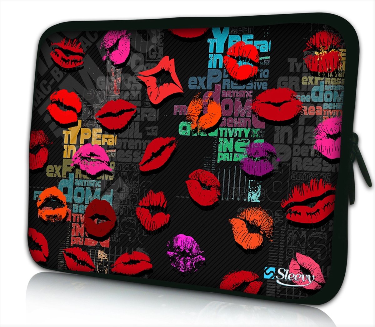 Sleevy 14 laptophoes kusjes - laptop sleeve - Sleevy collectie 300+ designs