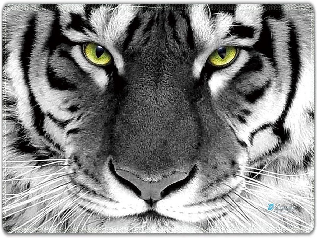 Muismat witte tijger - Sleevy - mousepad - Collectie 100+ designs