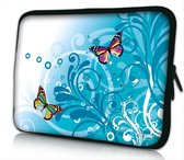 Sleevy 13.3 laptophoes gekleurde vlindertjes - laptop sleeve - laptopcover - Sleevy Collectie 250+ designs