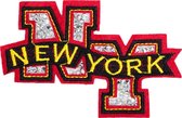 New York glitter Patch (Iron-On)