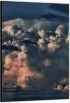 Dibond –Wolken in de Lucht– 30x40cm Foto op Aluminium (Wanddecoratie van metaal)