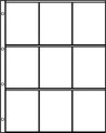 Afbeelding van het spelletje Hartberger Systeemblad S-3x3 met 9 vakken ( 74 x 97 mm ) 5 stuks insteekhoezen - insteekbladen voor de verzamelaar! - voor kaarten - speelkaarten - spellen - kaartjes pokemon pokemonkaarten yugiyoh yu-gi-oh yugiohkaarten Fortnite verzamelkaarten