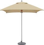 Tradewinds Aluzone Parasol (aluminium) - vierkant 1,9m X 1,9m - grote parasol - Ecru