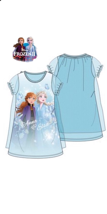 Disney Frozen 2 nachthemd - blauw - maat 104 / 4 jaar | bol.com