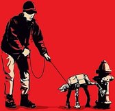 BANKSY Star Wars At-At Dog Canvas Print