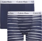 jongens modern cotton 2-pack stripe blauw