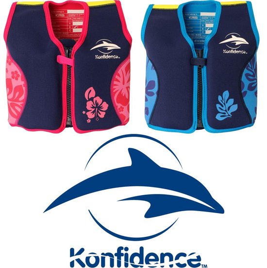 Konfidence - Zwemvest/Drijfvest kind - Blauw - 4-5 jaar / 20-25 kg