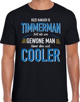 Deze kanjer is Timmerman cadeau t-shirt zwart voor heren 2XL