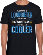 Deze kanjer is Loodgieter cadeau t-shirt zwart voor heren S
