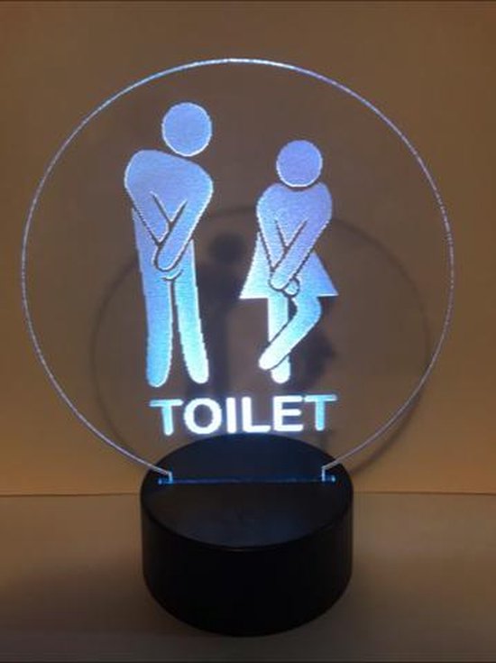 Sympathiek Pence zuiverheid Ledverlichting Toilet / toiletbordje / wc / verlichting / lampje | bol.com