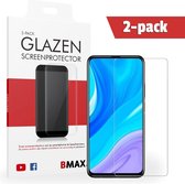 2-pack BMAX geschikt voor de Glazen Screenprotector Huawei P Smart Pro Glas / Beschermglas / Tempered Glass / Glasplaatje