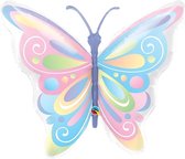 Folieballon Butterfly Pastel