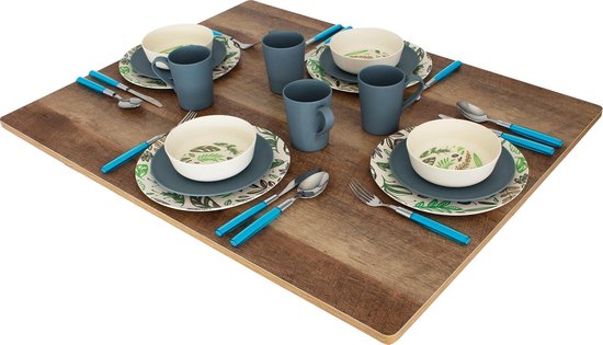 Eurotrail Campingtafel Rochefort - Medium - Houtlook van Eurotrail — afbeelding 2