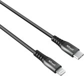 Keyla Extra Sterke USB-C Naar Lightning Kabel 1 Meter Zwart